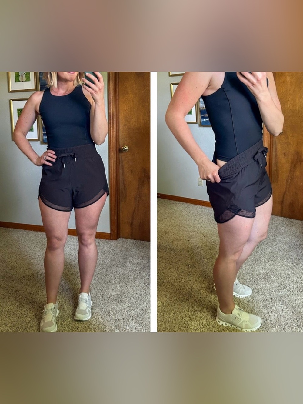 NWOT SPANX Black Athletic “Runsie” Romper